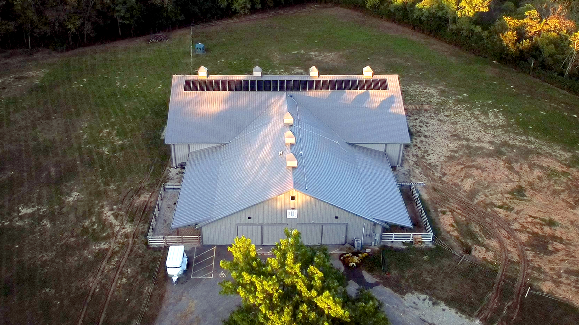 Horses on the Hill - final aerial shot